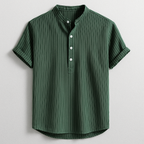 Men's Casual Henley Shirt-Mode Drift