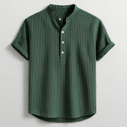 Men's Casual Henley Shirt-Mode Drift