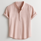 Men's Casual Henley Shirt-Mode Drift