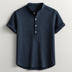 Men's Casual Henley Shirt-Mode Drift