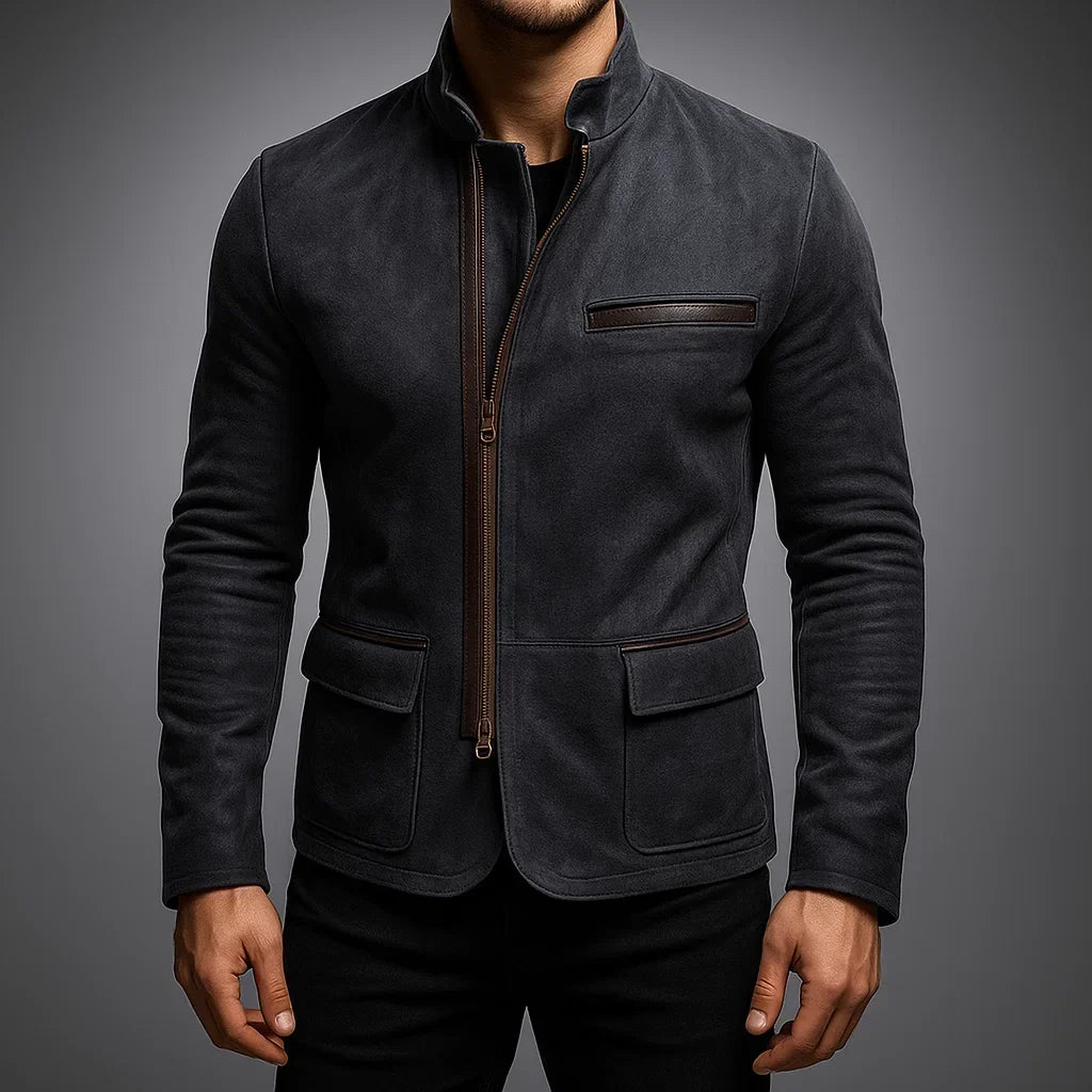 Men's Classic Leather Jacket-Mode Drift