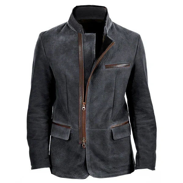 Men's Classic Leather Jacket-Mode Drift