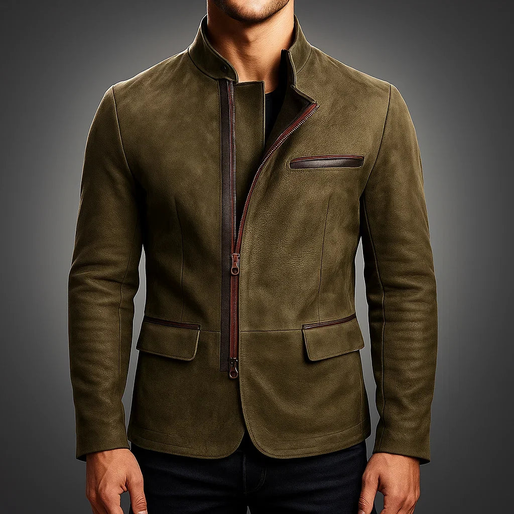 Men's Classic Leather Jacket-Mode Drift
