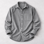 Men's Corduroy Button-Up Shirt-Mode Drift