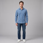 Men's Corduroy Button-Up Shirt-Mode Drift