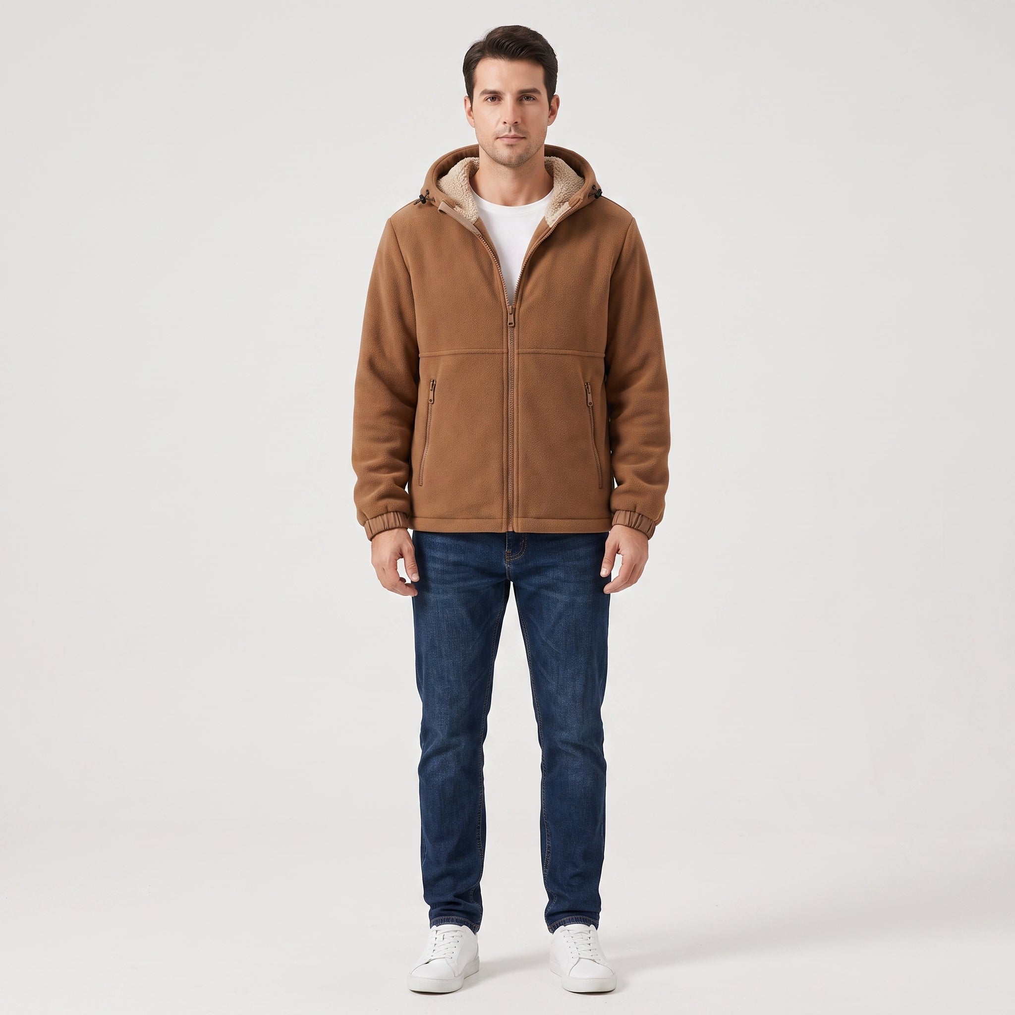 Men's Fleece Jacket for Warmth and Comfort-Mode Drift