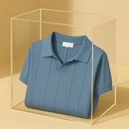 Men's Knit Polo Shirt-Mode Drift