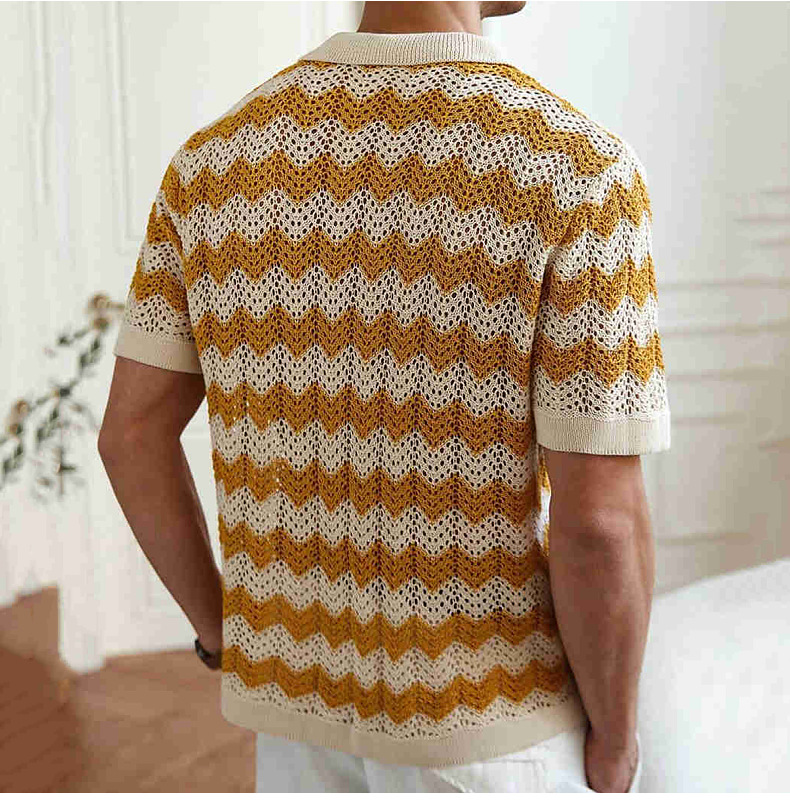 Men's Knit Shirt-Mode Drift