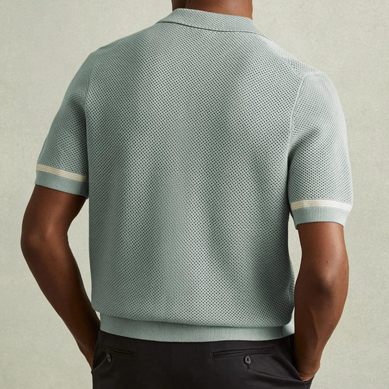 Men's Knit Shirt-Mode Drift