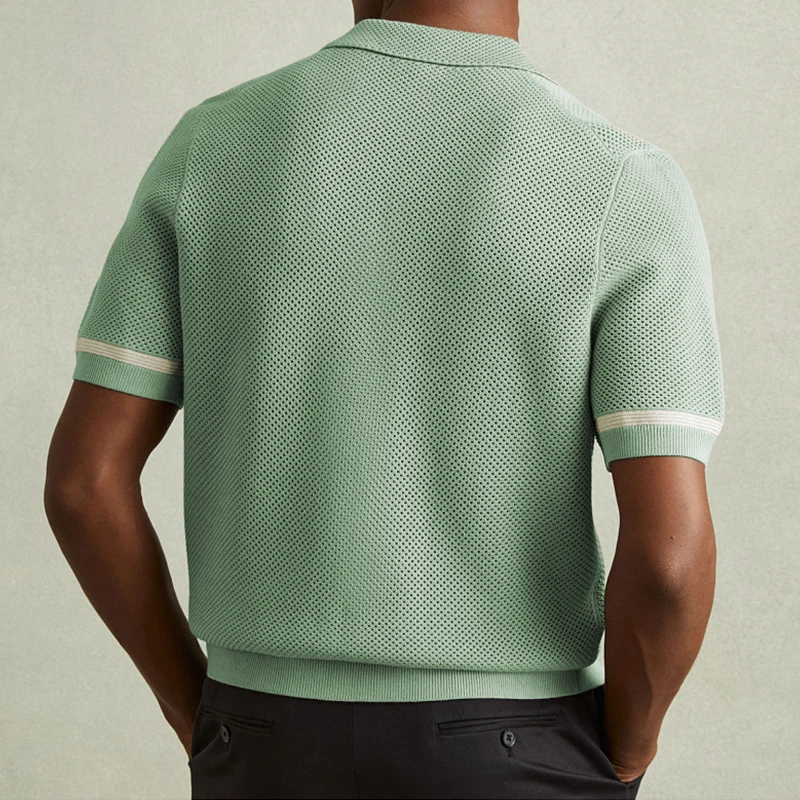Men's Knit Shirt-Mode Drift
