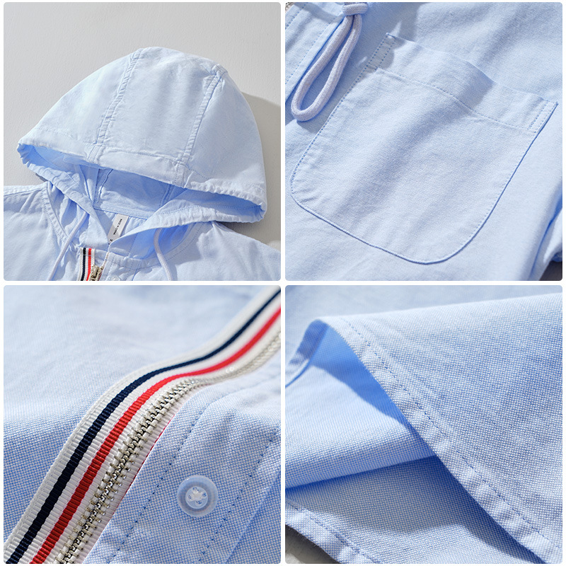 Men's Linen Hoodie Shirt-Mode Drift