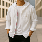 Men's Linen Hoodie Shirt-Mode Drift