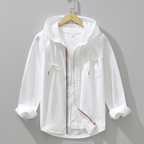 Men's Linen Hoodie Shirt-Mode Drift
