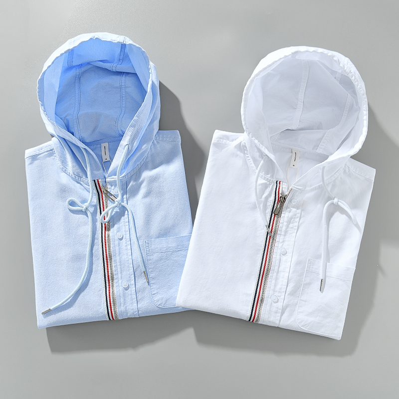 Men's Linen Hoodie Shirt-Mode Drift