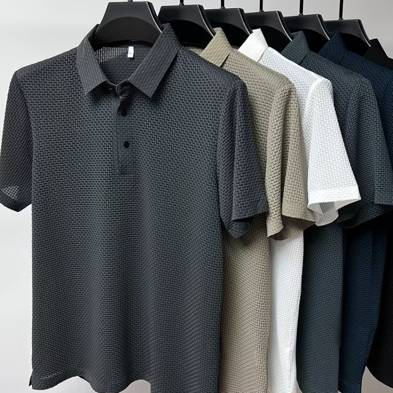 Men's Premium Silk Polo Shirt-Mode Drift