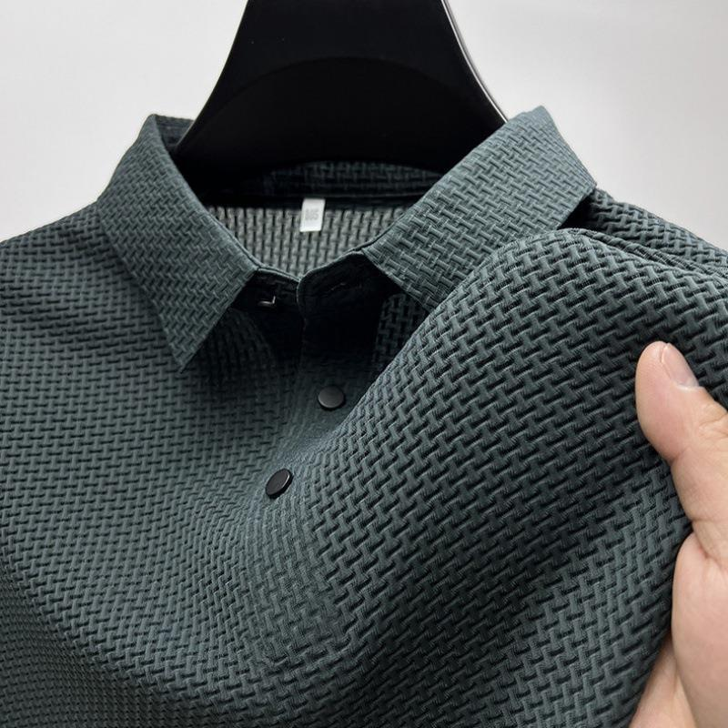 Men's Premium Silk Polo Shirt-Mode Drift