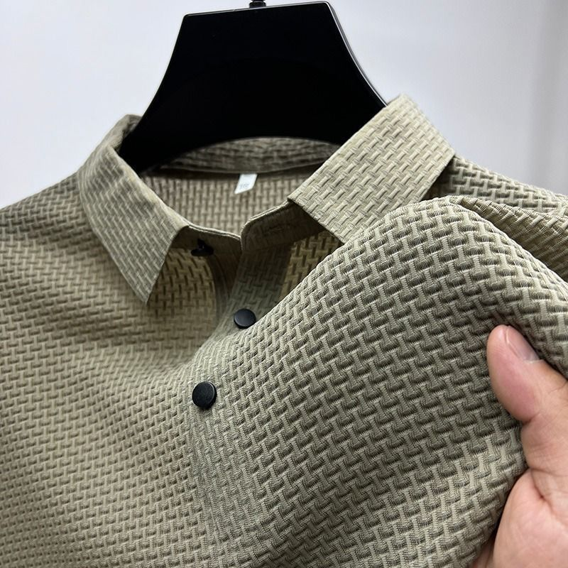 Men's Premium Silk Polo Shirt-Mode Drift