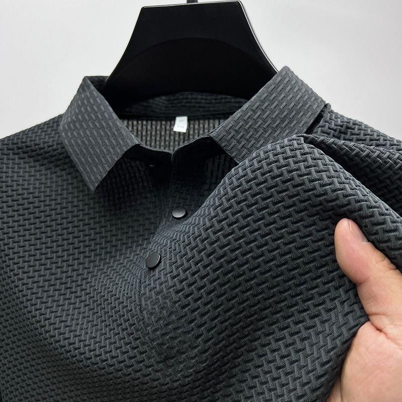 Men's Premium Silk Polo Shirt-Mode Drift