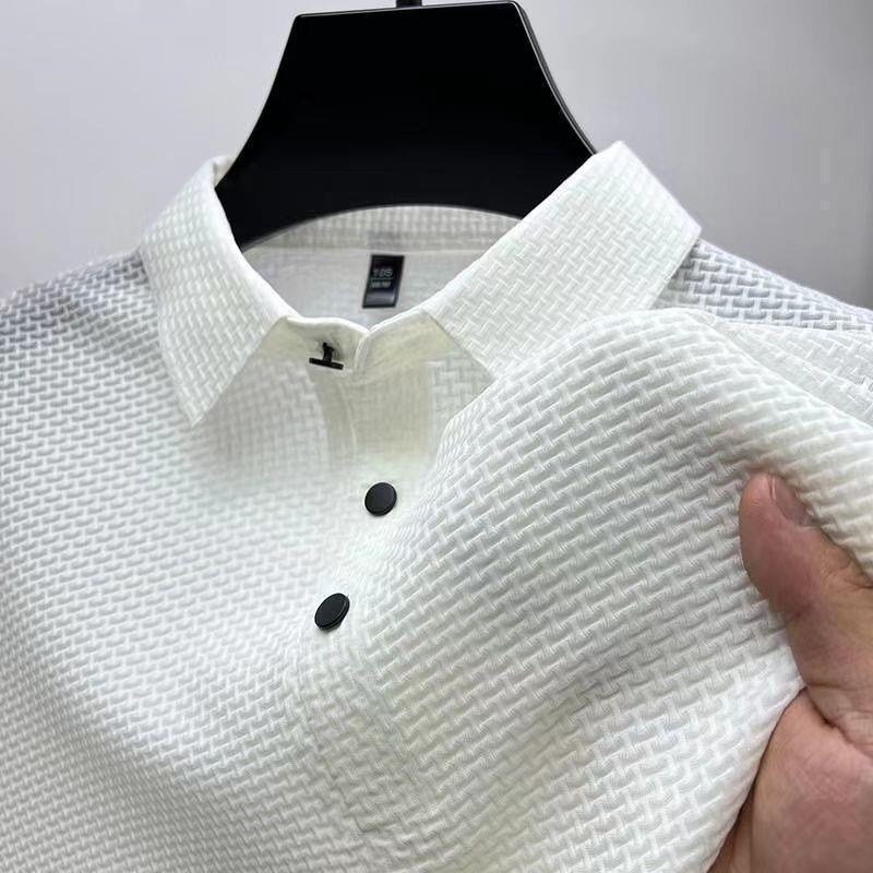Men's Premium Silk Polo Shirt-Mode Drift