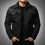 Men's Rugged Denim Jacket-Mode Drift