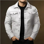 Men's Rugged Denim Jacket-Mode Drift