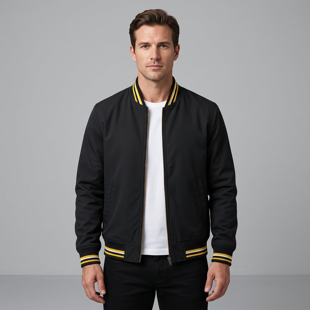 Men's Varsity Jacket-Mode Drift