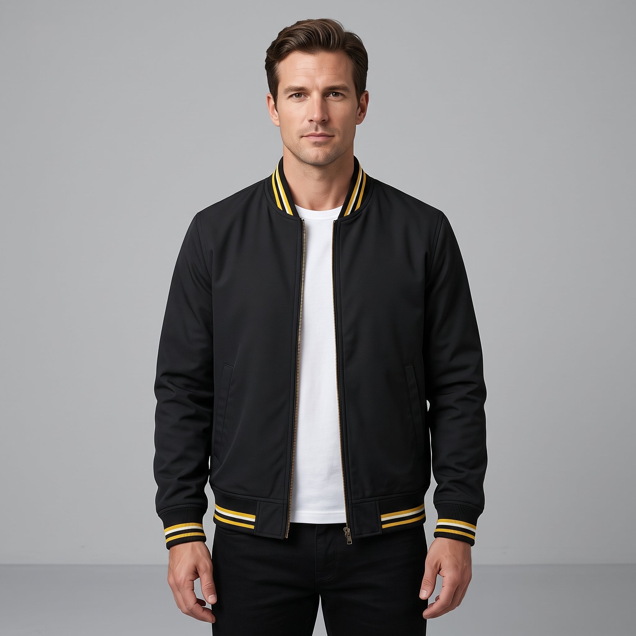 Men's Varsity Jacket-Mode Drift