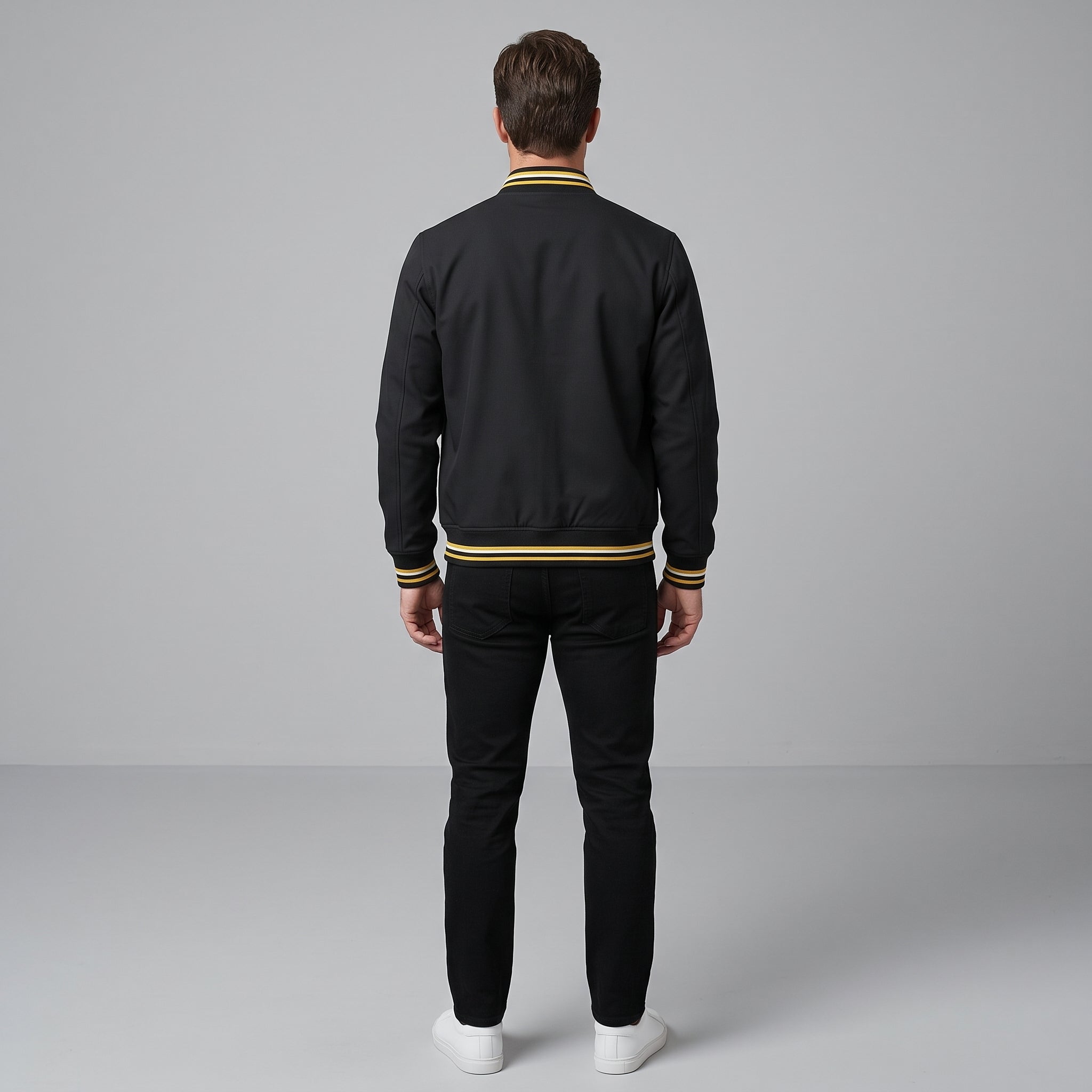 Men's Varsity Jacket-Mode Drift